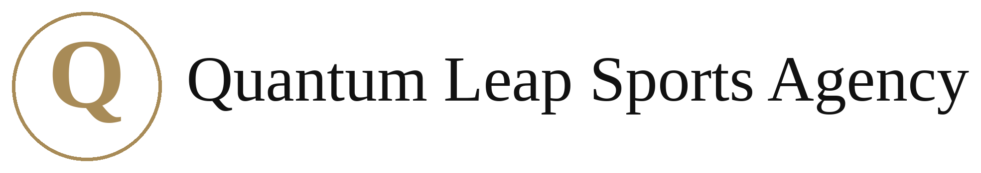 Quantum Leap Sports Agency — secondary logo lockup